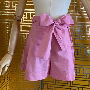 J. Crew High-Waisted Front Tie Shorts